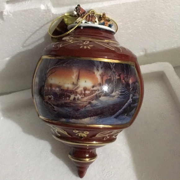💥CHARITY SALE Terry Redlin Vintage Bradford Exchange Christmas Baubles - Picture 4 of 13